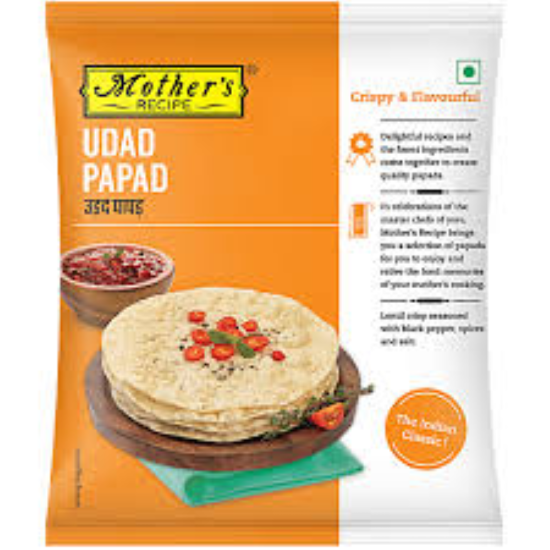 MOTHERS RECIPE UDAD PAPAD PLAIN 5 200G